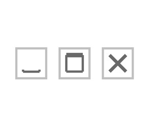 Web page icons. Close and unfold symbols with digital document and vector video folding process
