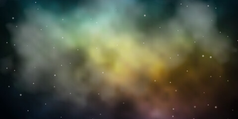 Obraz na płótnie Canvas Dark Blue, Yellow vector template with neon stars.