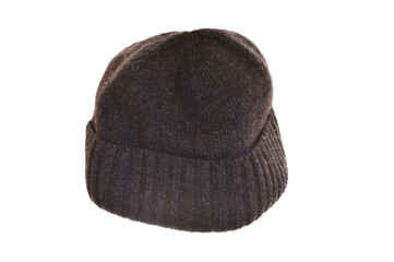 knitted hat isolated on white background