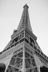 Eiffel Tower from bottom to top from one of its feet