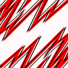Fototapeta premium Abstract background with reflective overlapping zigzag pattern and with some copy space area