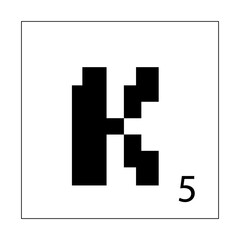 Pixel Alphabet K