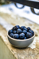 Blueberries in a bowl