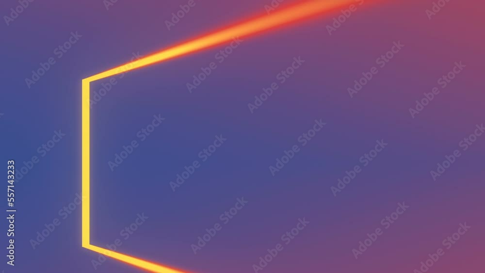 Aufkleber Bright floating streak of light through slowly ajar door. Digital background. Abstract cover design. 3d rendering animation. HD resolution