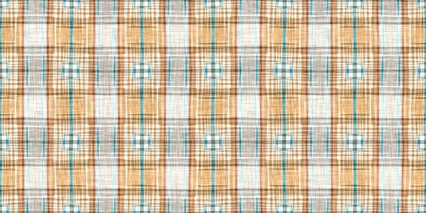  Teal rustic coastal beach house border check fabric tile. Seamless sailor flannel edging trim textile. Gingham blur rustic banner ribbon endless tape.