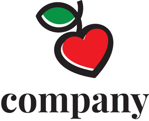 apple and heart logo