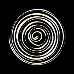 Obraz premium Pastel gradient decorative spiral. Vector illustration. 