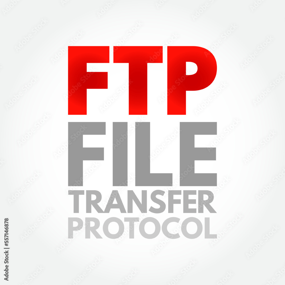 Poster ftp file transfer protocol - standard communication protocol used for the transfer of computer files