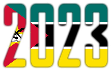 2023 - With the Flag of Mozambique