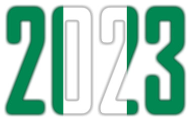 2023 - With the Flag of Nigeria