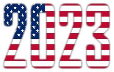 2023 - With the Flag of the USA