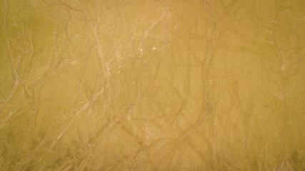 Kalkteich von oben, Drohnensicht, Drohnenbild, Sand von oben, Hintergrund, Textur