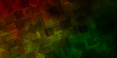 Light Green, Red vector layout with lines, triangles.