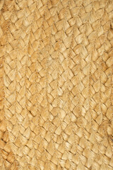 Jute mat texture, close up