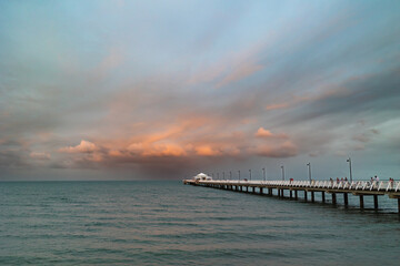 pier at sunset