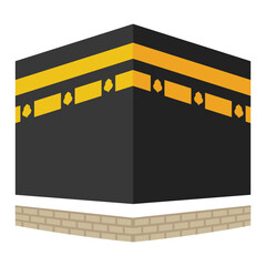 Fototapeta premium Kaaba Mecca Illustration