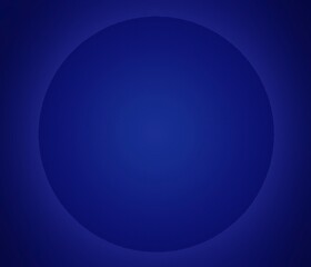 blue circle on a dark blue background ,abstract blue background, geometric element.