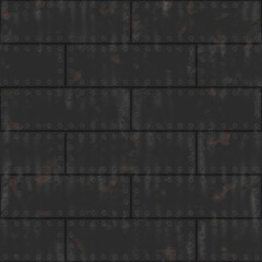 Naklejka premium SciFi Metal Plate