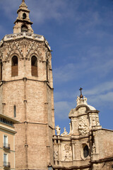 Fototapeta premium Saint Mary Cathedral and the Miguelete tower, Valencia, Spain