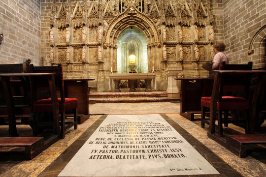 The Saint Chalice chapel, Saint Mary's Basilica, Valencia, Spain