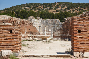 Ephesus archaeological site. St. Mary church. Ancient roman empire. Turkey