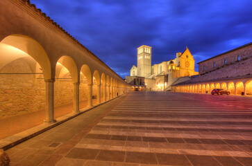 Obraz premium Basilica of San Francesco d'Assisi, Assisi, Italy