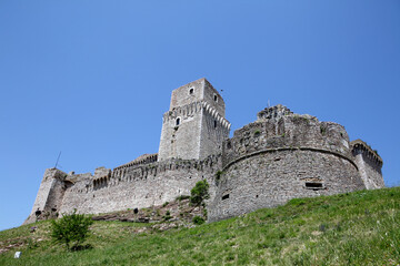 Obraz premium Rocca Maggiore in Assisi, Italy