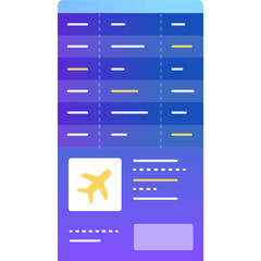 Airport service vector mobile aircraft travel app