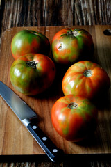 Salad tomatoes from the garden