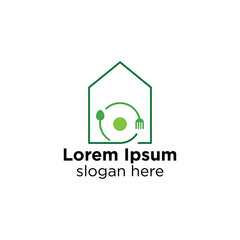 restaurant logo design inspiration, food and drink logo concept