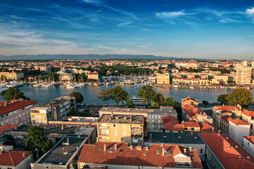 Fototapeta na wymiar Top view of the Zadar, Croatia.