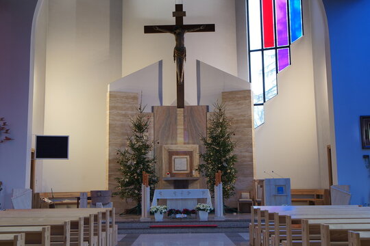 Kości&oacute;ł św. Franciszka z Asyżu. Olsztyn - Kortowo. Polska - Mazury - Warmia.