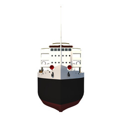 Boat Cargo Ship Bulk Carrier 1- Front view png © Emmanuel Vidal