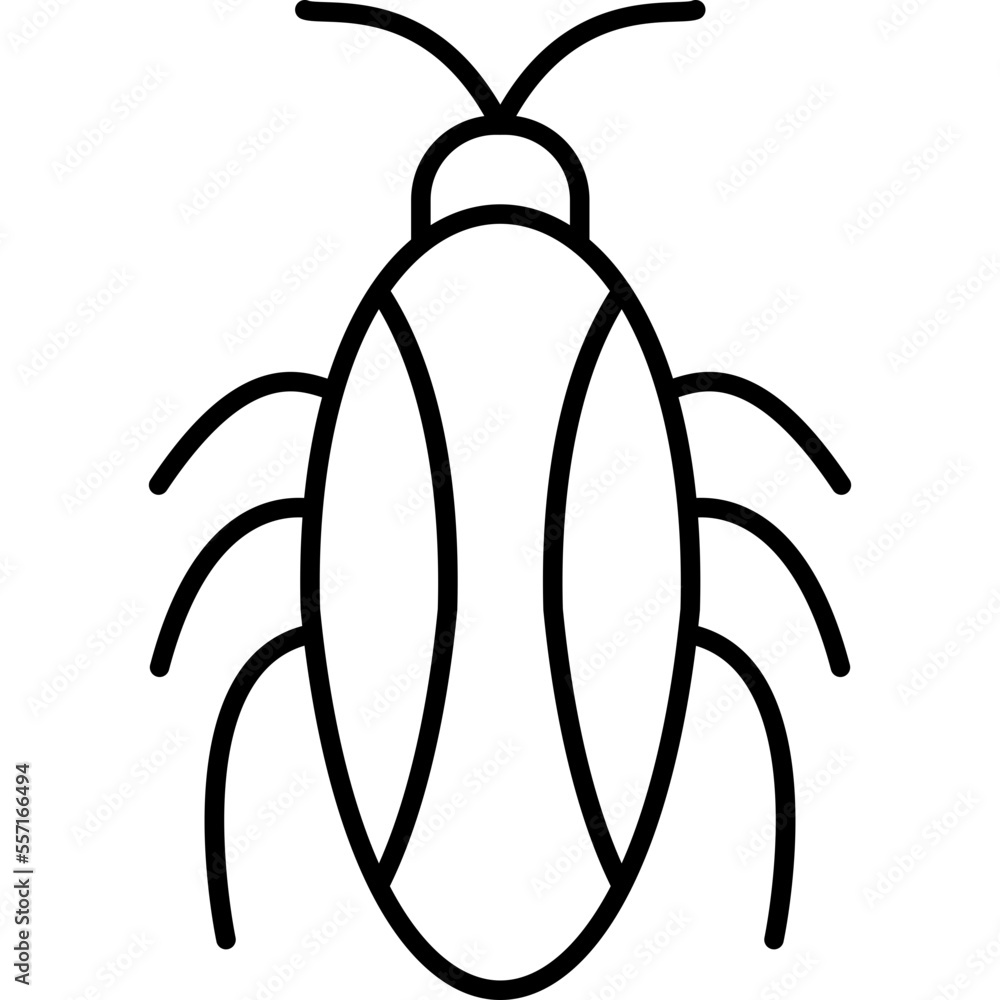 Poster cockroach icon