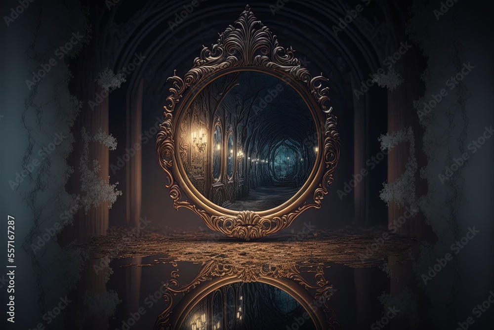 Aufkleber spells that can be cast in a mirror and have their desired results come true are not uncommon. mirro