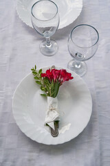 Table Decor With Flower