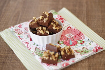 Fudge de Chocolate e Castanhas