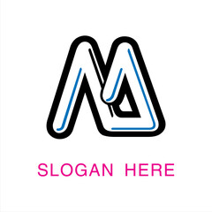 M Logo Template Design