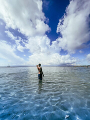 Person on the beach