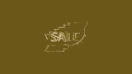 Abstract golden texture sale sign background image.