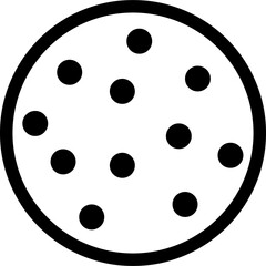 circle dot thin line edit, editing icon