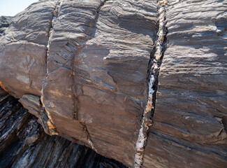 Texture of stones on the beach of the Mediterranean sea