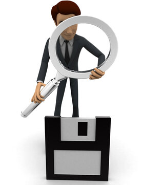 3d man download on flopdisk concept