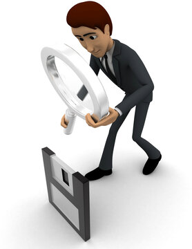 3d man download on flopdisk concept