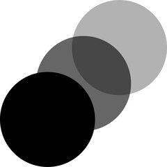 gradient circles merge thin line edit, editing icon