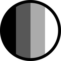 circle change gradient thin line edit, editing icon