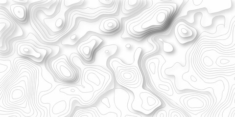 Topographic map. Geographic mountain relief. Abstract lines background. Contour maps. Vector illustration, Topo contour map on white background, Topographic contour lines vector map seamless pattern.