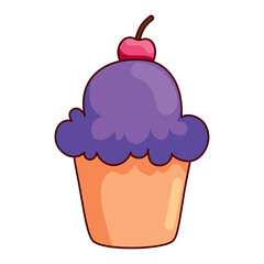 sweet cupcake pastry