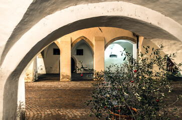 Egna in South Tyrol (Neumarkt): the famous old town during the Christmas festivity, Bolzano...