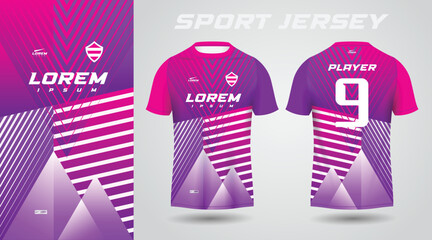 purple pink sport jersey design